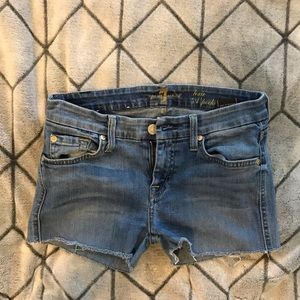 7 for all man kind jean shorts